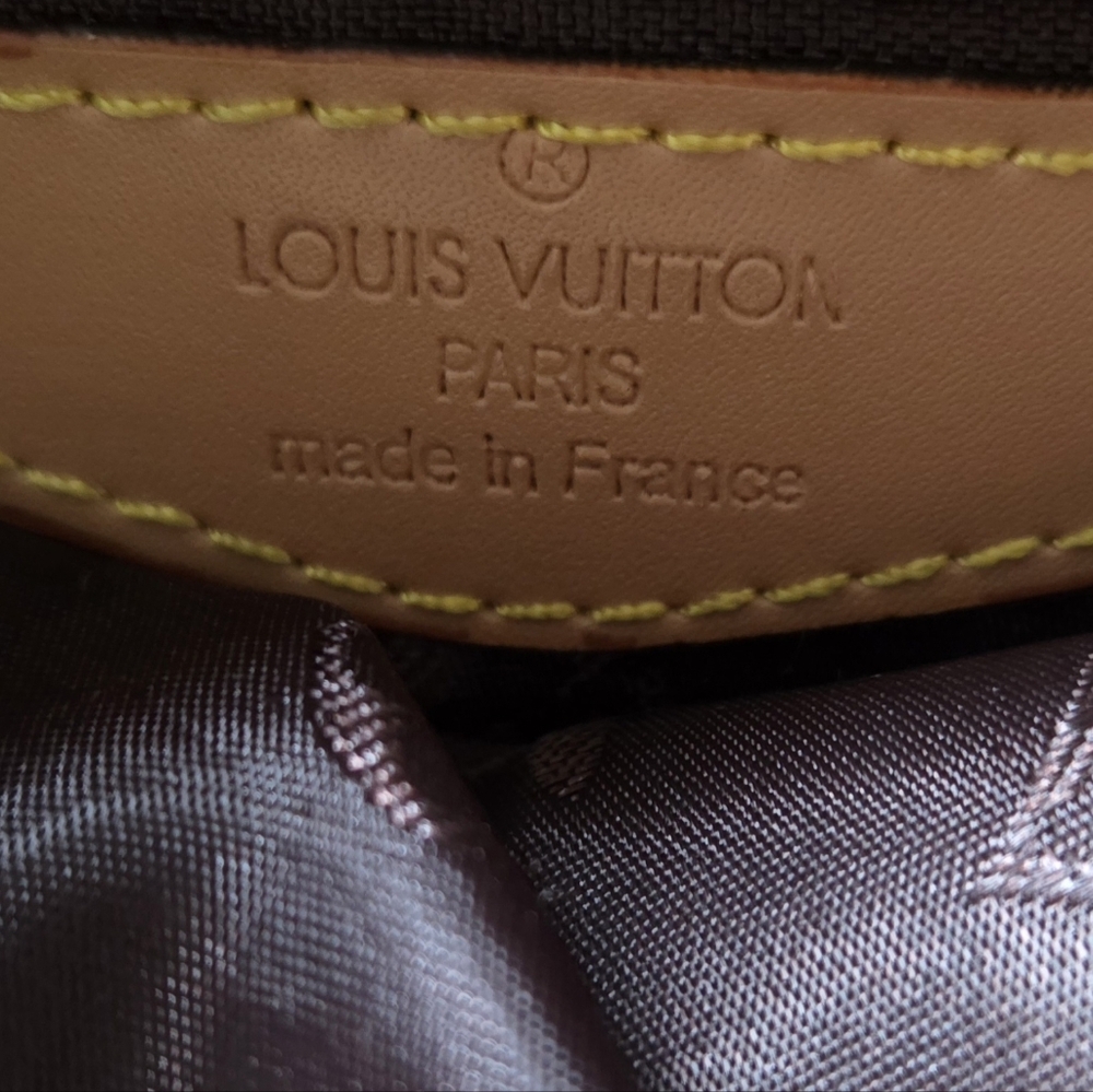 SOLD LOUIS VUITTON Beige Brown Canvas Cruise Line Globe MM Shopper Tote Bag - Picture 4 of 16